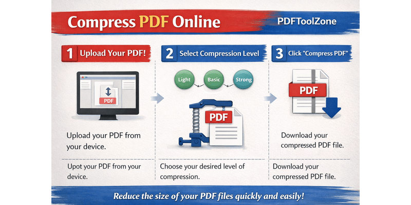 Compress PDF Online - PDFToolZone